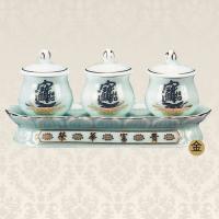 長盤招財進寶供杯